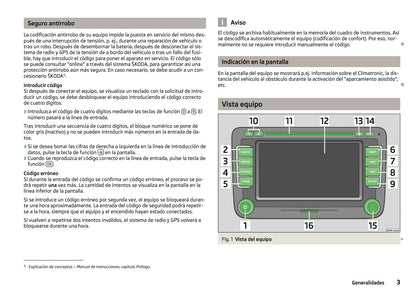 Skoda Navigation Columbus Manual de Instrucciones 2013 -2015