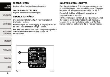 2013-2014 Fiat Panda Bedienungsanleitung | Dansk