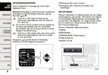 2013-2014 Fiat Panda Bedienungsanleitung | Dansk