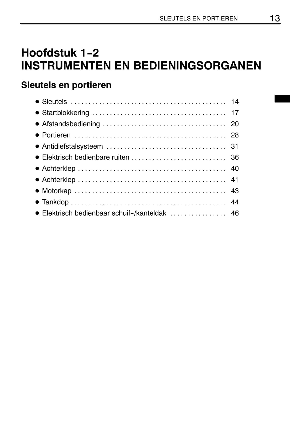 2004-2007 Toyota Corolla Owner's Manual | Dutch