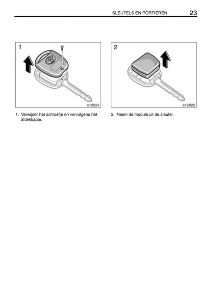 2004-2007 Toyota Corolla Owner's Manual | Dutch