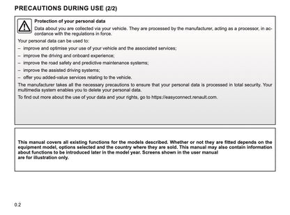 Renault Easy-Link Owner's Manual 2019 - 2020