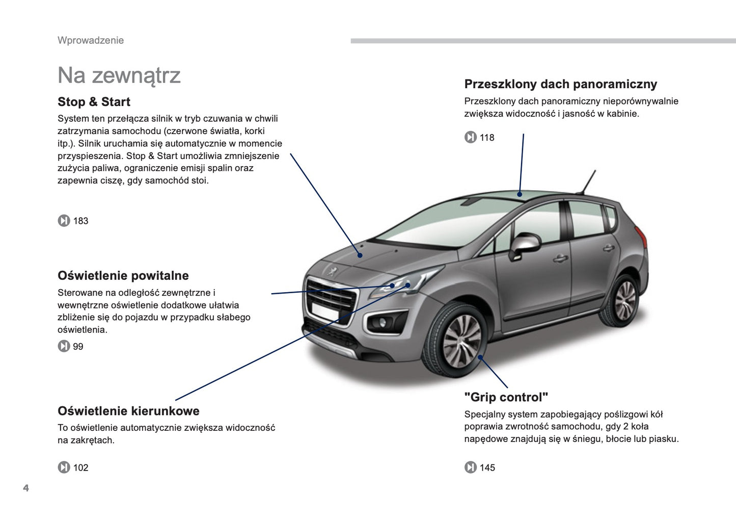 2013-2014 Peugeot 3008 HYbrid4 Manuel du propriétaire | Polonais