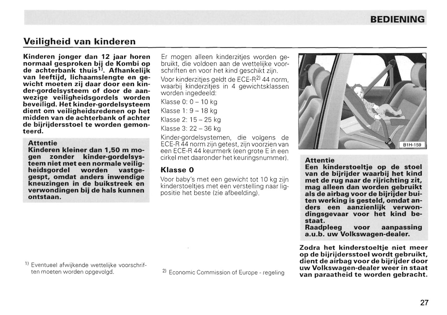 1996-2004 Volkswagen Caddy Owner's Manual | Dutch