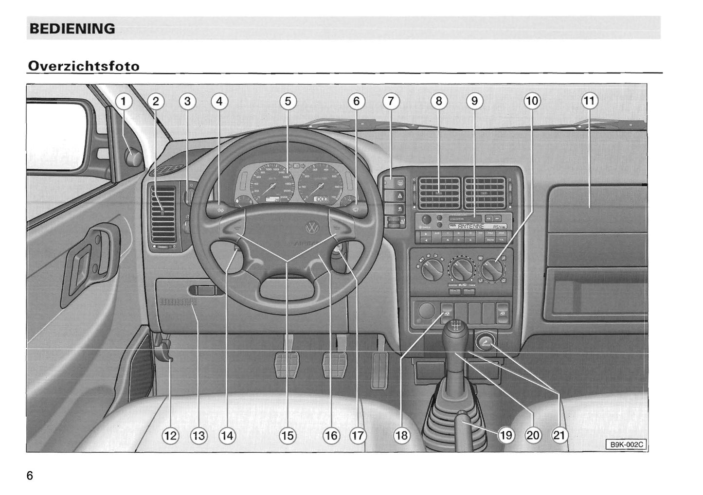 1996-2004 Volkswagen Caddy Owner's Manual | Dutch