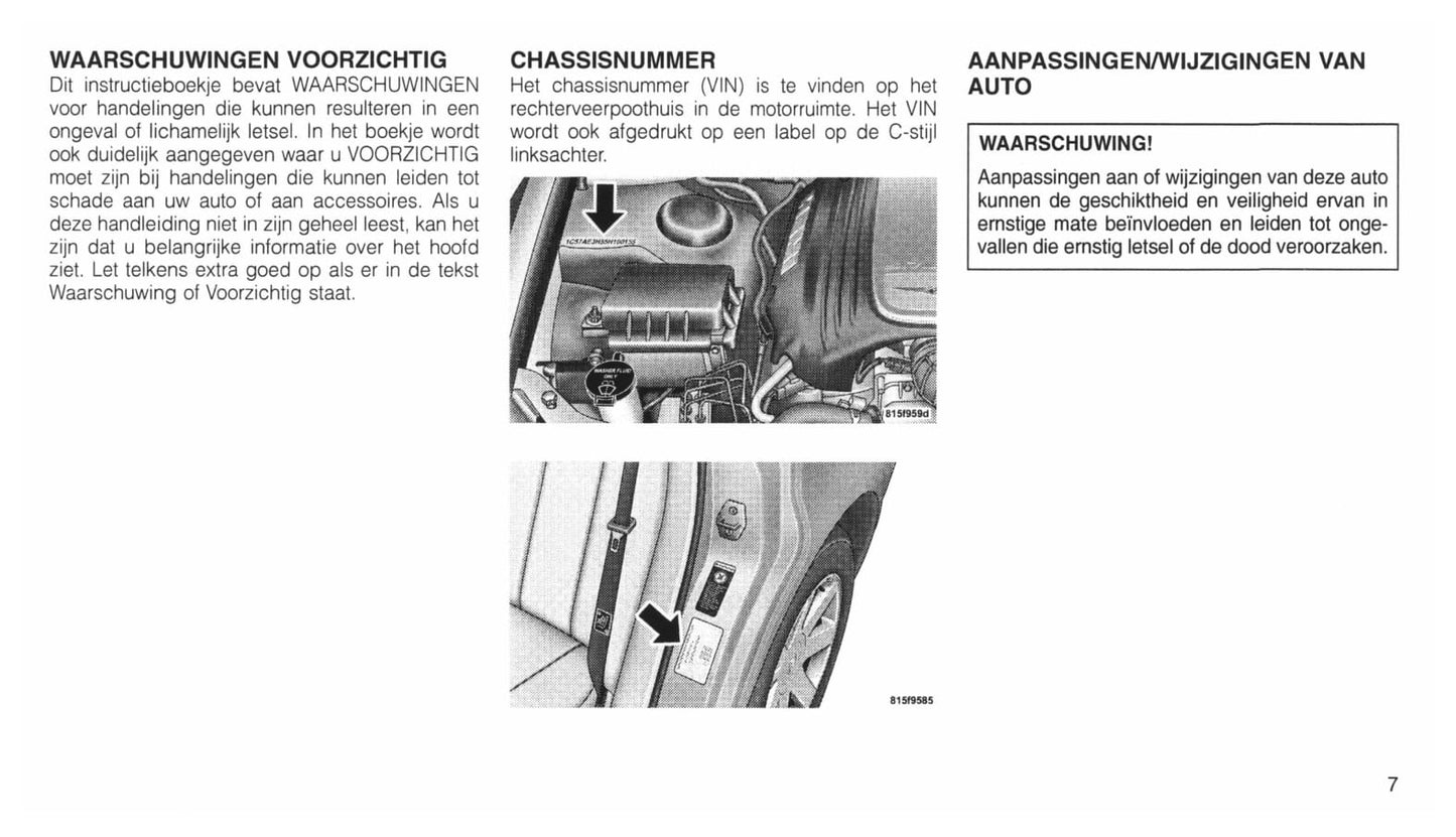 2004-2011 Chrysler 300C Bedienungsanleitung | Niederländisch