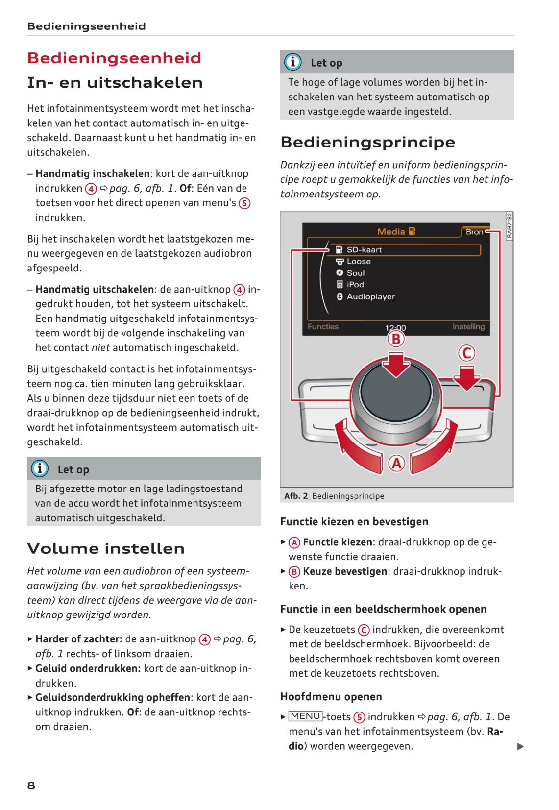 Audi Radio Concert Handleiding 2016