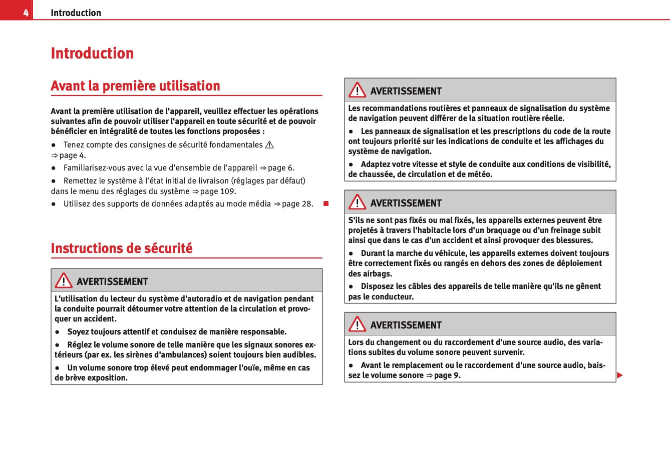 Seat Media System 2.2 Guide d’instructions