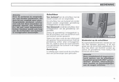 1990-2003 Volkswagen Caravelle/Multivan/Transporter Gebruikershandleiding | Nederlands