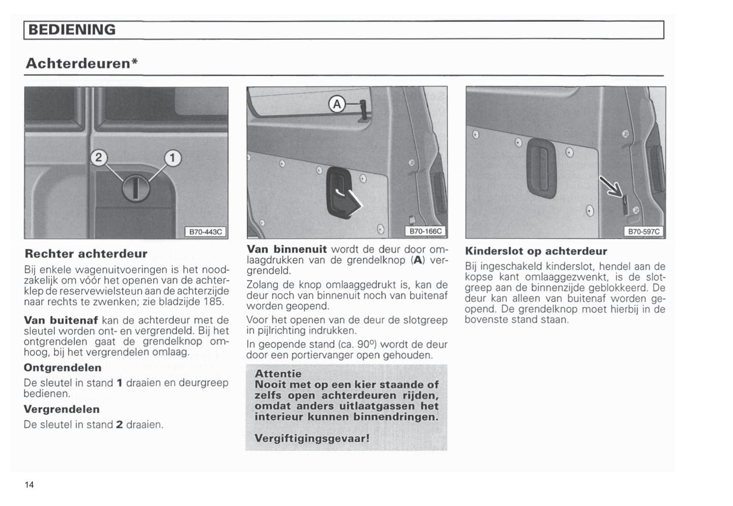 1990-2003 Volkswagen Caravelle/Multivan/Transporter Gebruikershandleiding | Nederlands