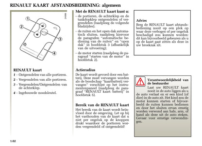 2004-2005 Renault Mégane Owner's Manual | Dutch