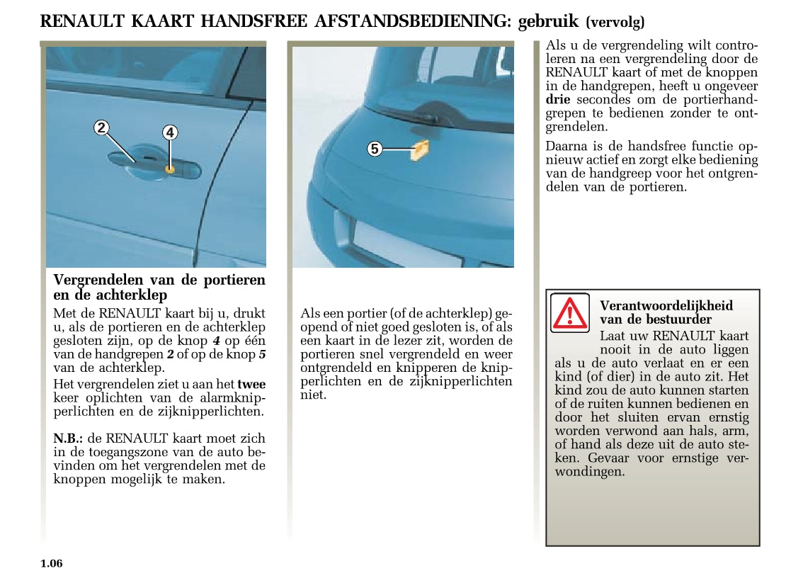 2004-2005 Renault Mégane Owner's Manual | Dutch