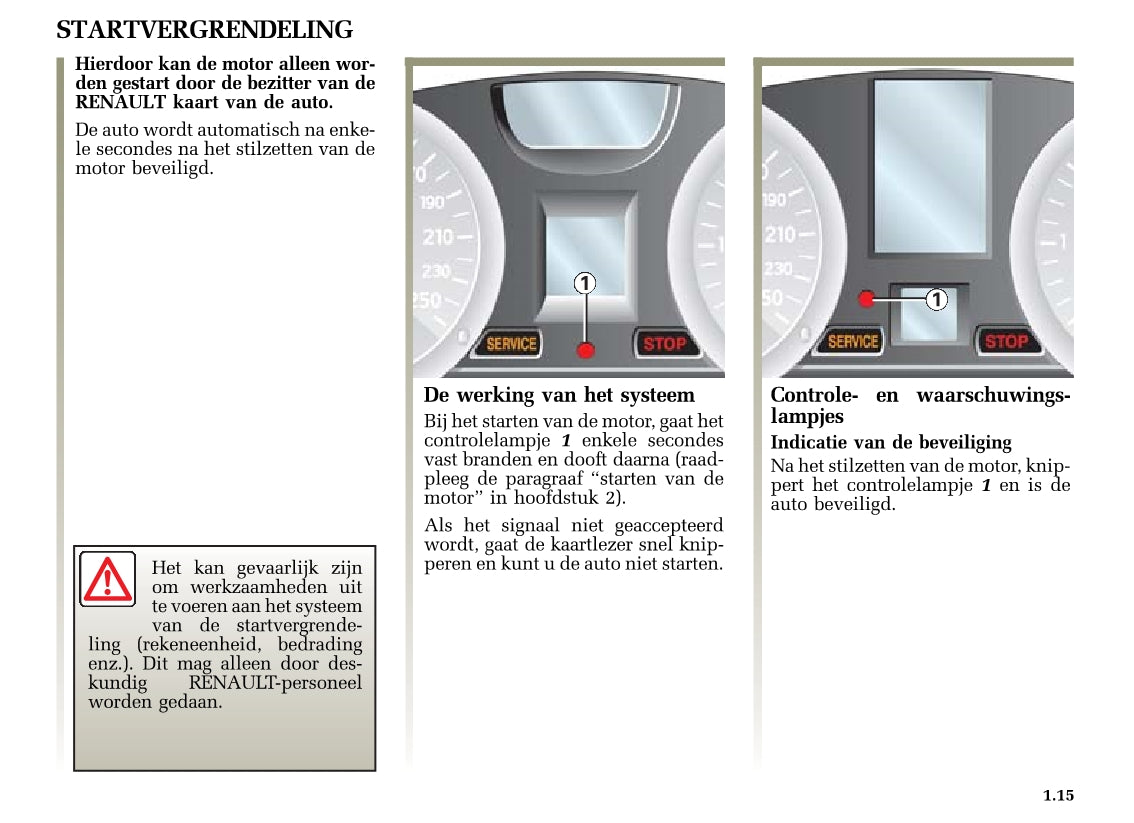 2004-2005 Renault Mégane Owner's Manual | Dutch