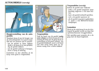 2004-2005 Renault Mégane Owner's Manual | Dutch