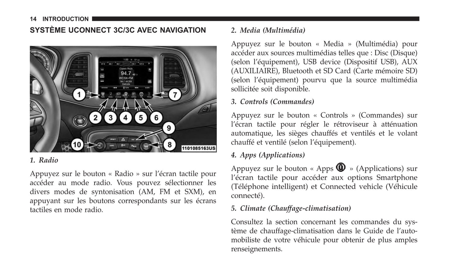 Jeep System Uconnect 3C3C Guide d'utilisation 2018