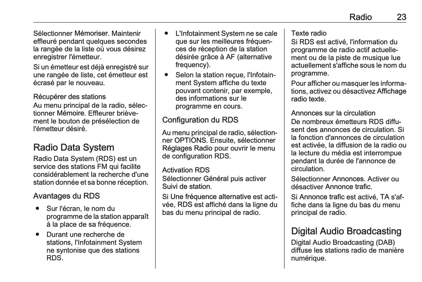 Opel Grandland X Guide de l'Infotainment 2017 - 2020