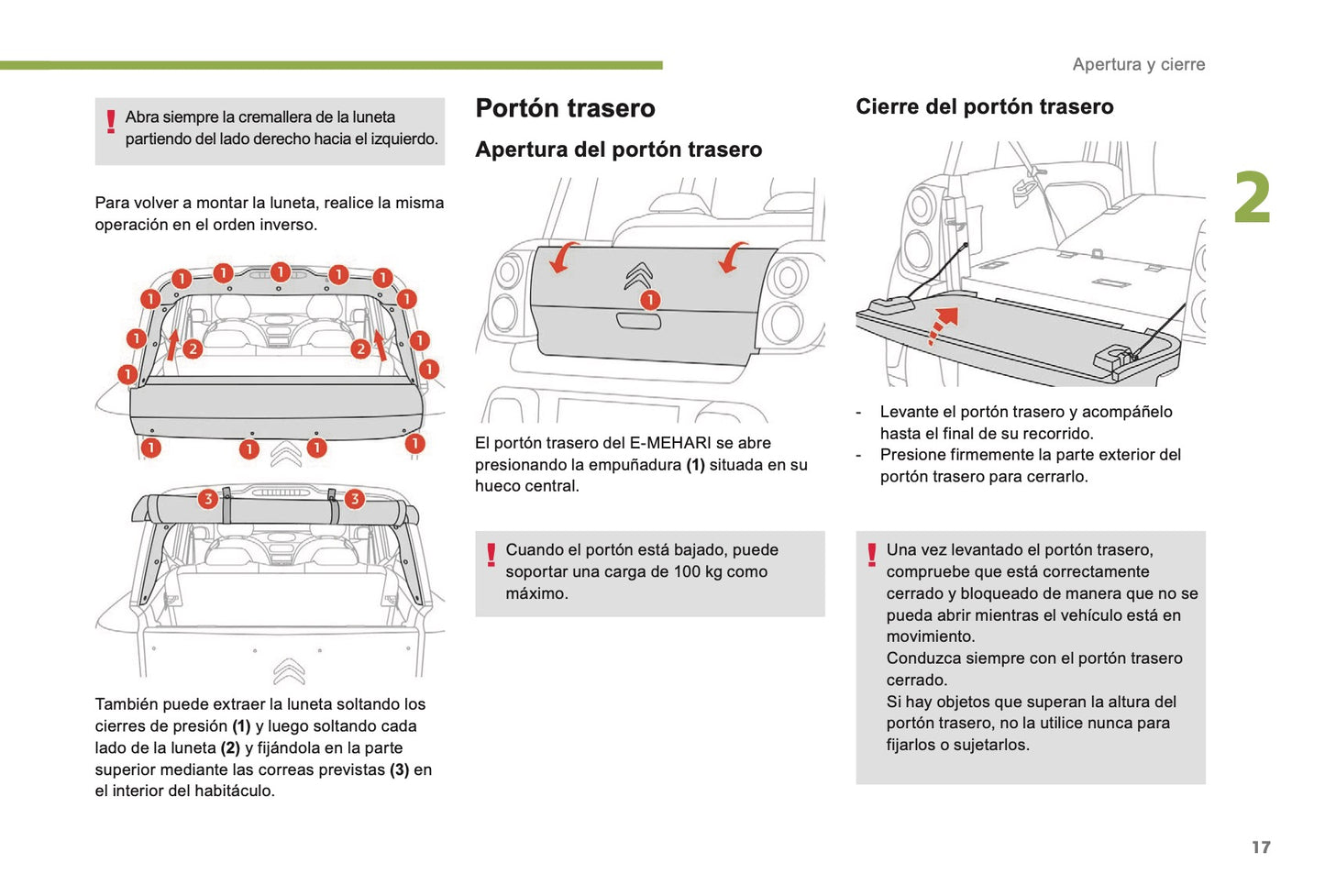 2017-2019 Citroën e-Méhari Owner's Manual | Spanish