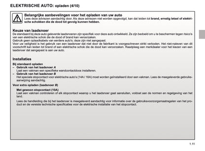 2019-2020 Renault Zoe Owner's Manual | Dutch