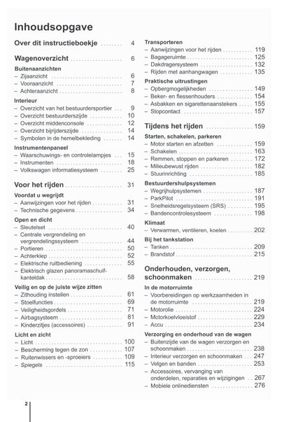 2009-2014 Volkswagen Polo Owner's Manual | Dutch