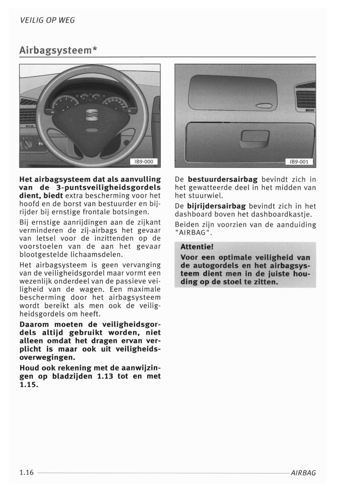 1999-2000 Seat Ibiza Owner's Manual | Dutch