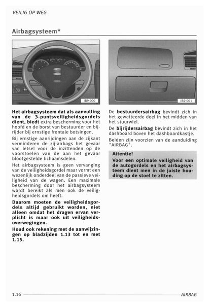 1999-2000 Seat Ibiza Owner's Manual | Dutch