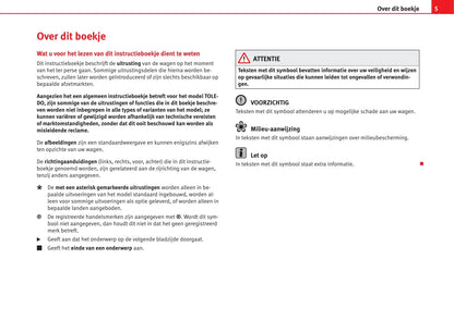 2012-2015 Seat Toledo Gebruikershandleiding | Nederlands