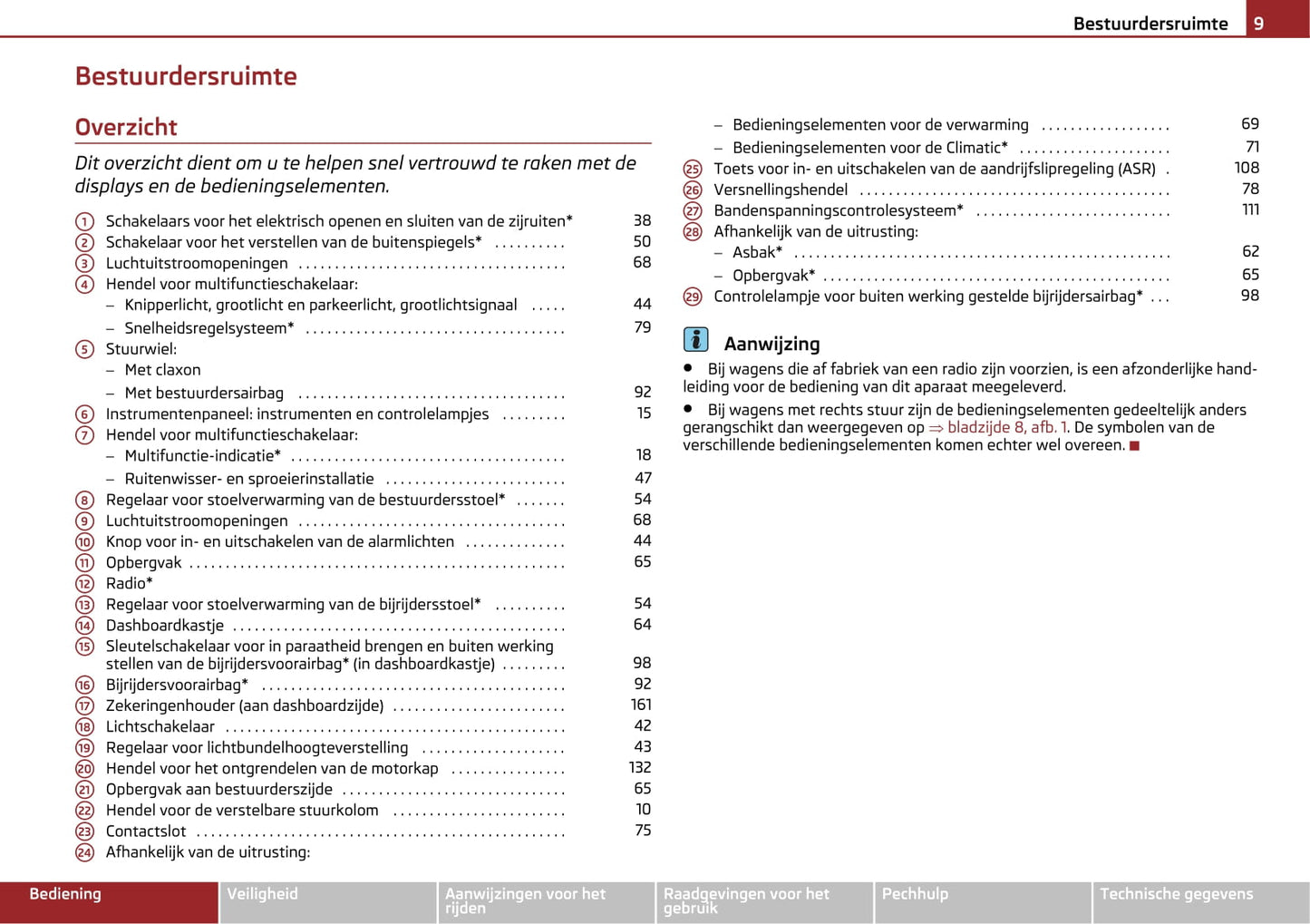 2009-2010 Skoda Octavia Gebruikershandleiding | Nederlands