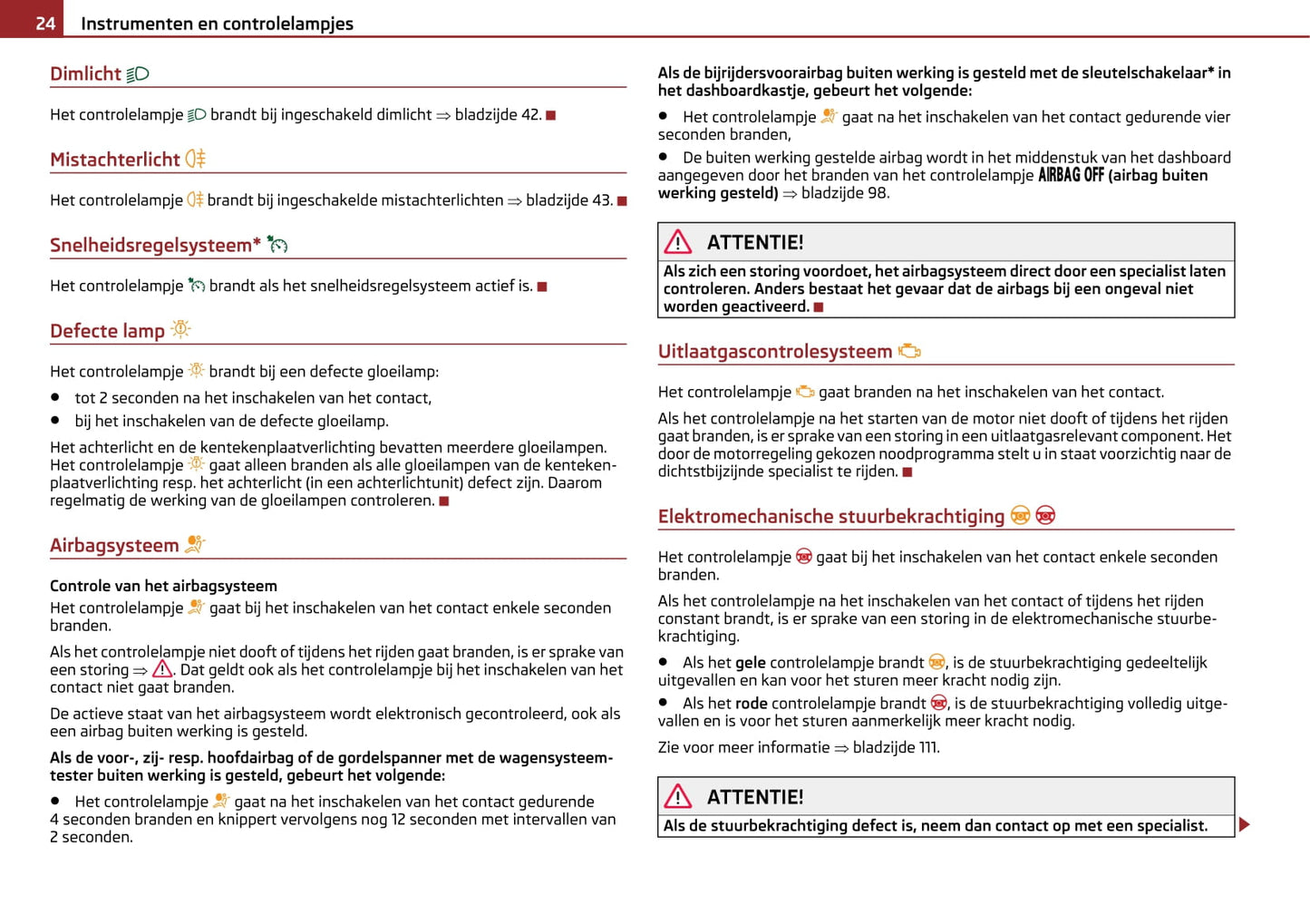 2009-2010 Skoda Octavia Gebruikershandleiding | Nederlands