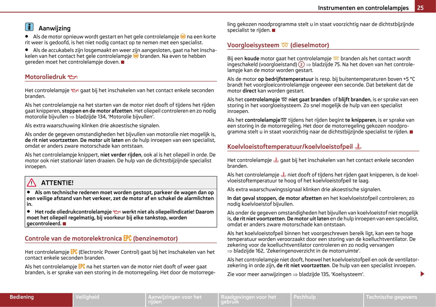 2009-2010 Skoda Octavia Gebruikershandleiding | Nederlands