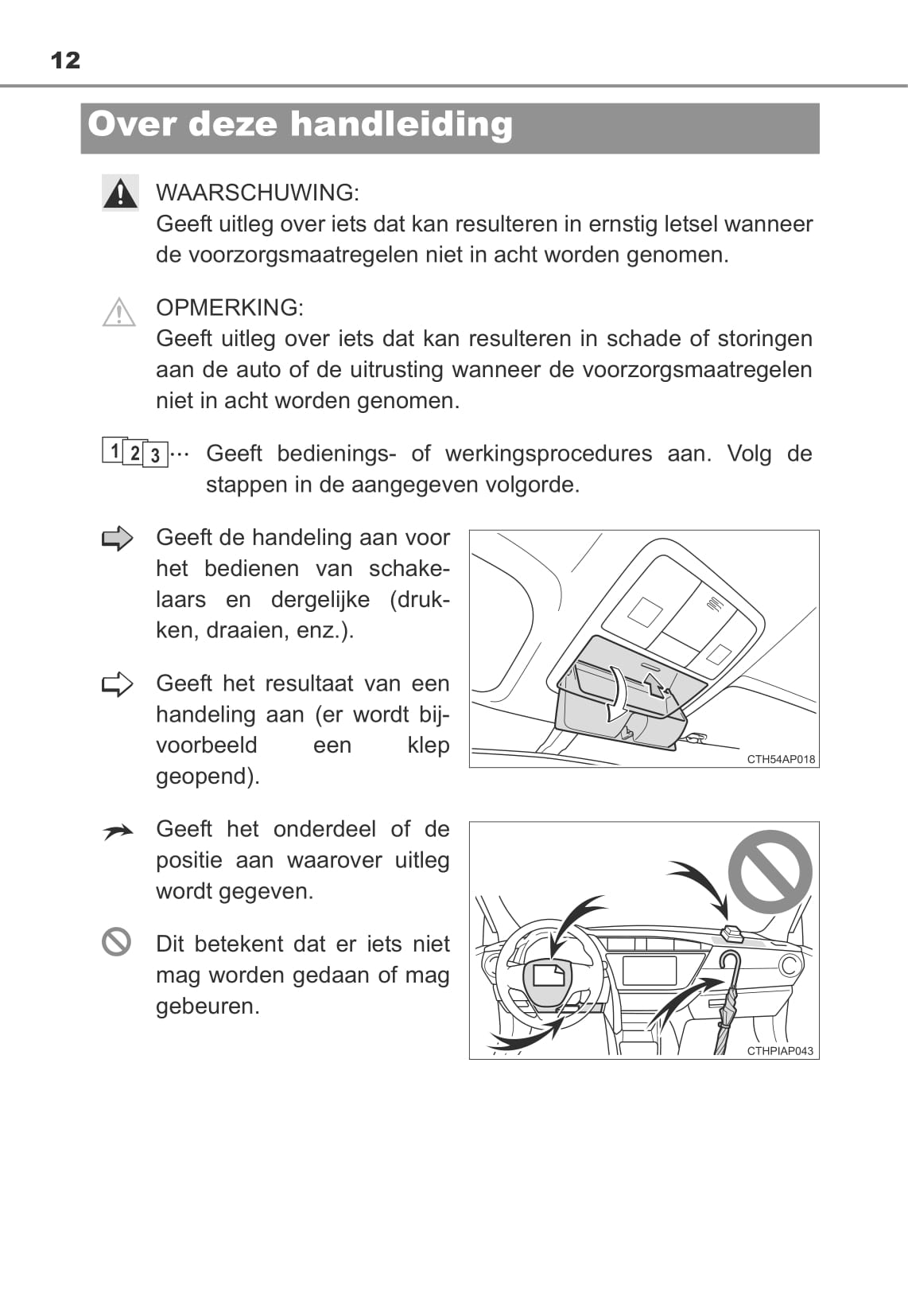 2013-2014 Toyota Auris/Auris Hybrid Owner's Manual | Dutch