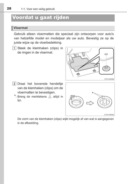 2013-2014 Toyota Auris/Auris Hybrid Owner's Manual | Dutch