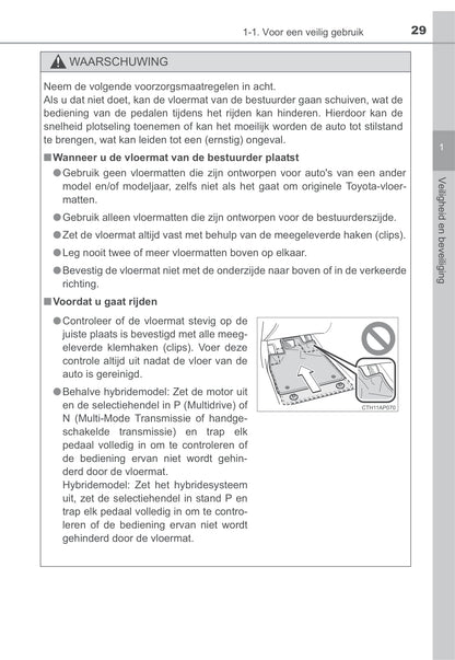 2013-2014 Toyota Auris/Auris Hybrid Owner's Manual | Dutch