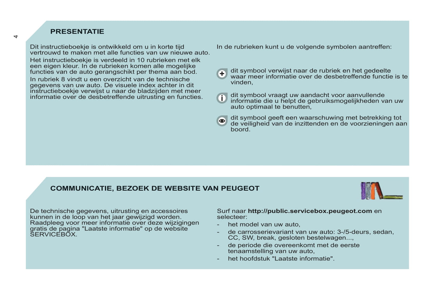 2011-2012 Peugeot Partner Tepee Gebruikershandleiding | Nederlands