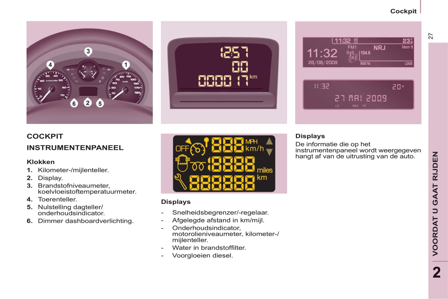 2011-2012 Peugeot Partner Tepee Gebruikershandleiding | Nederlands