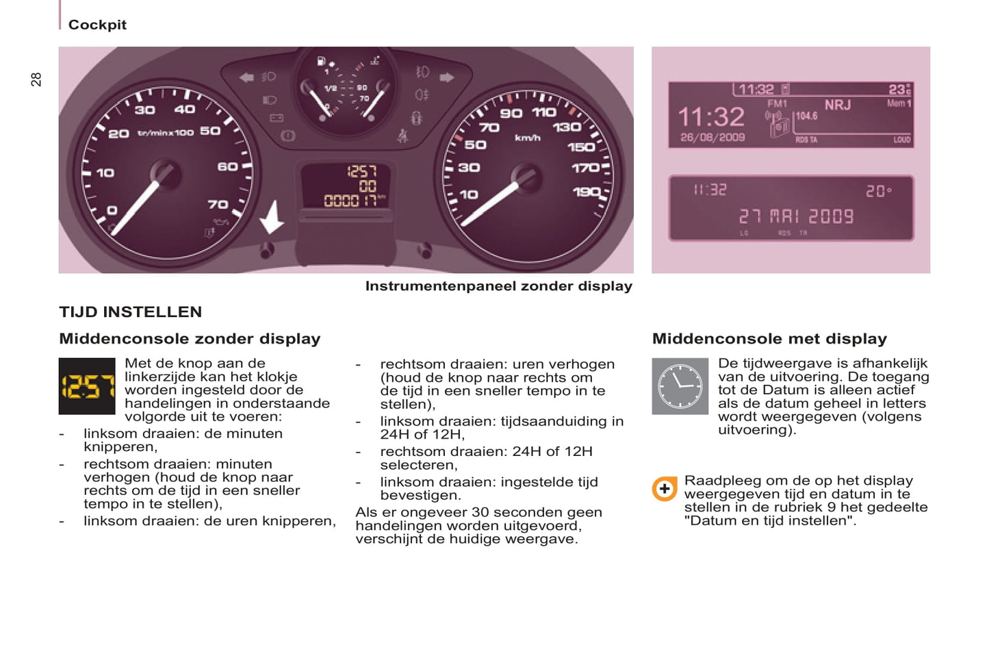 2011-2012 Peugeot Partner Tepee Gebruikershandleiding | Nederlands