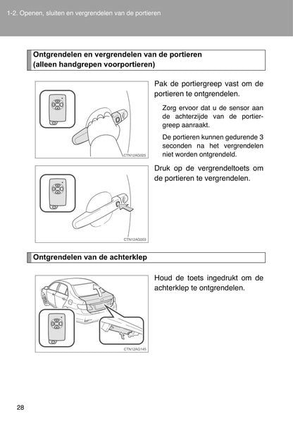 2010-2013 Toyota Corolla Manuel du propriétaire | Néerlandais