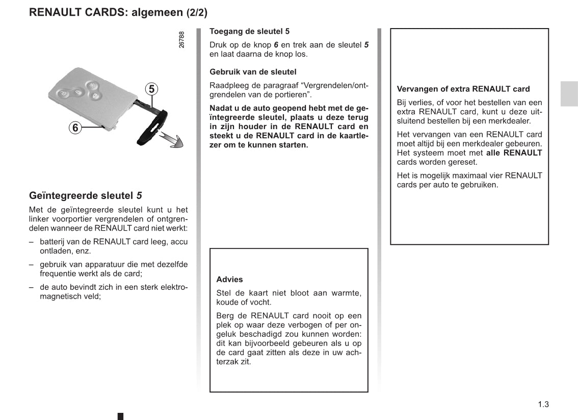 2011-2012 Renault Mégane Owner's Manual | Dutch