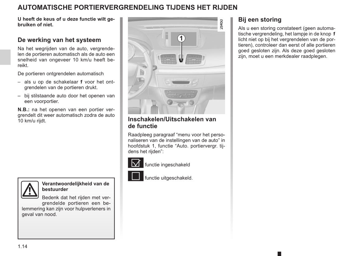 2011-2012 Renault Mégane Owner's Manual | Dutch