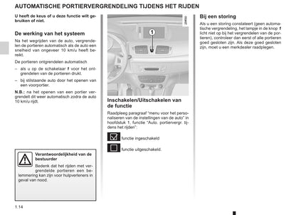 2011-2012 Renault Mégane Owner's Manual | Dutch