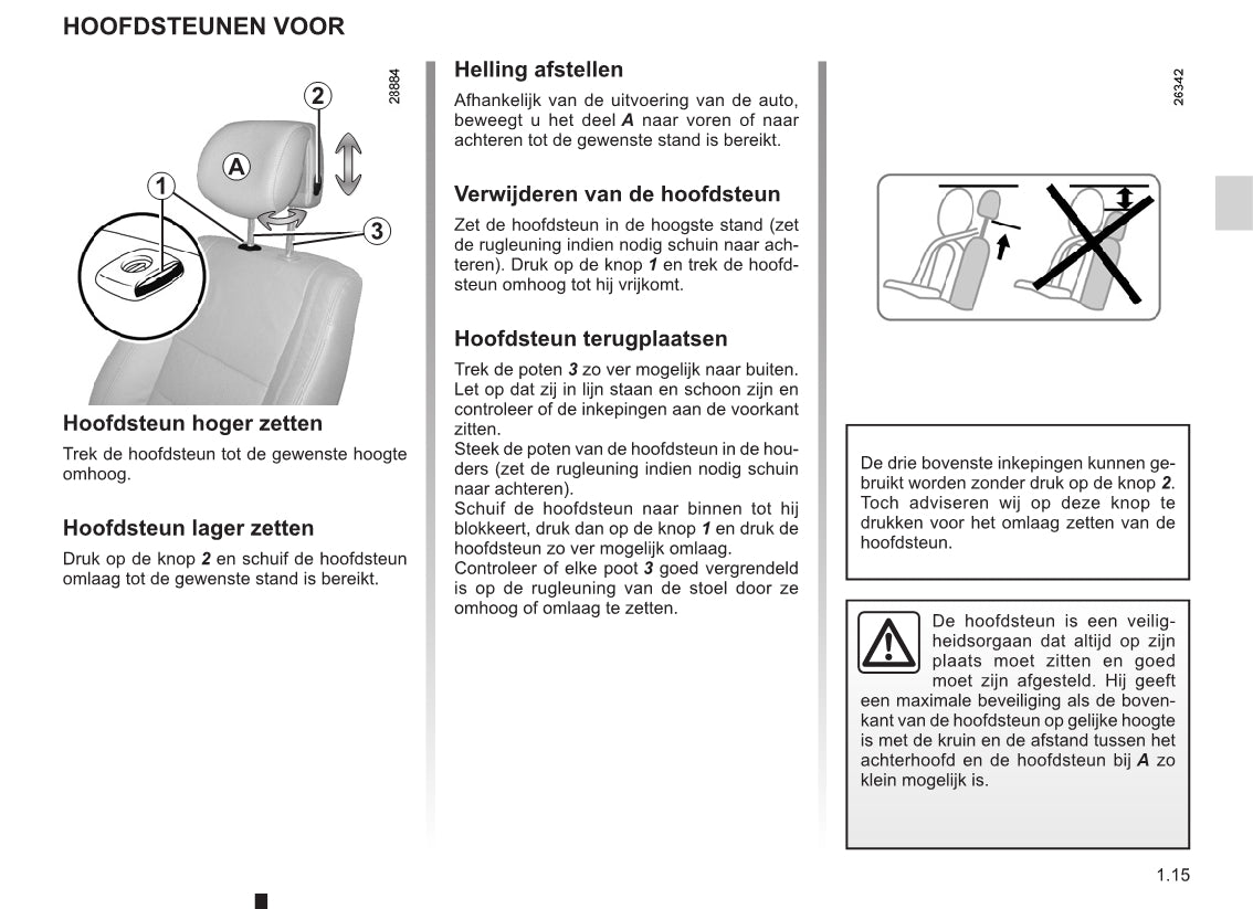 2011-2012 Renault Mégane Owner's Manual | Dutch