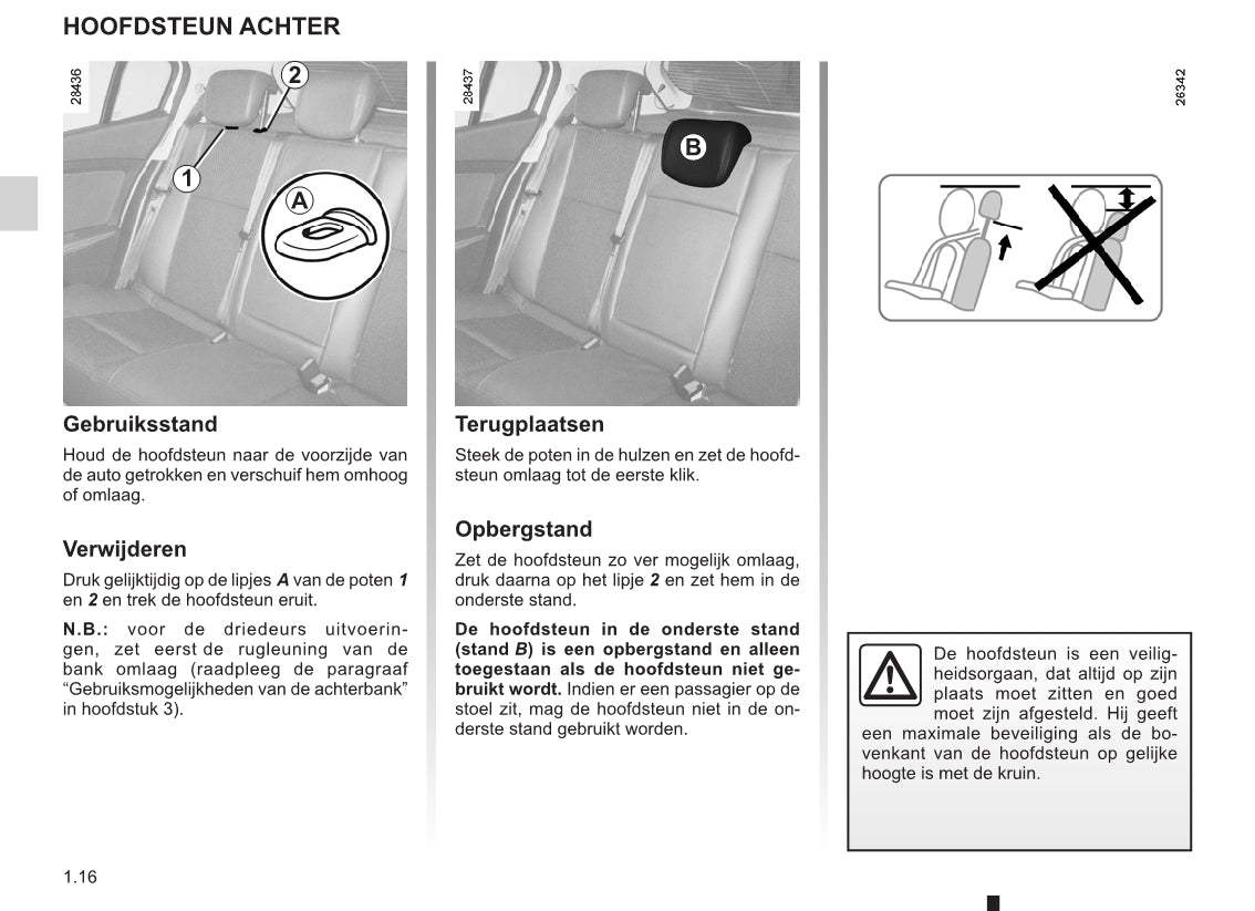 2011-2012 Renault Mégane Owner's Manual | Dutch