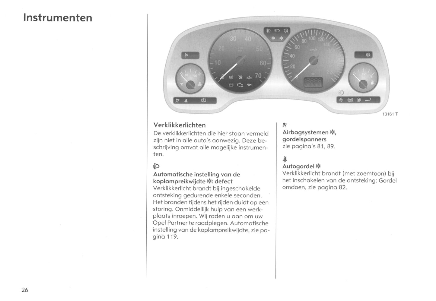 2000-2005 Opel Astra Bedienungsanleitung | Niederländisch