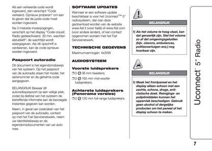 Fiat Ducato Uconnect Radio 5.0 Handleiding 2014