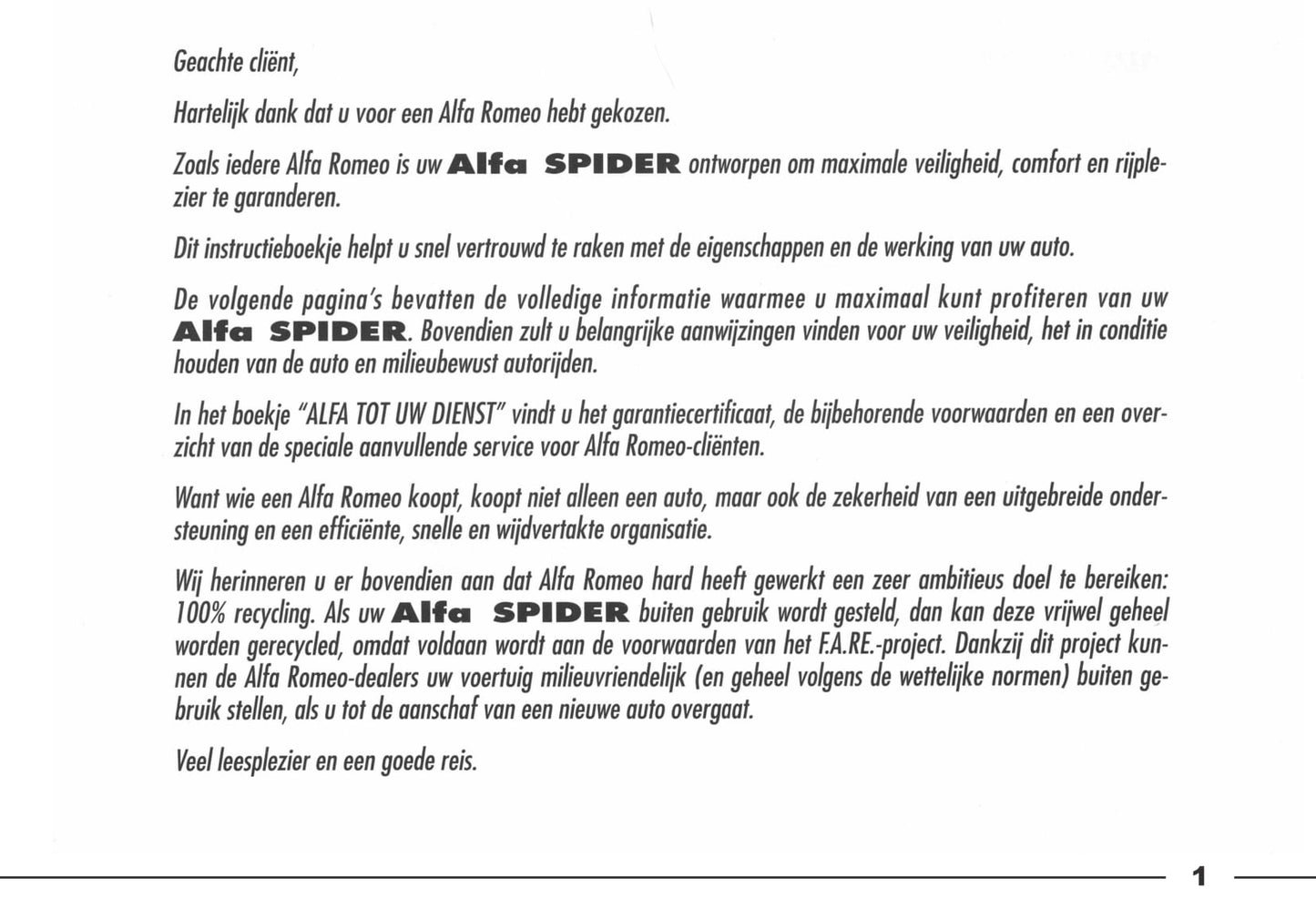 2003-2006 Alfa Romeo Spider Bedienungsanleitung | Niederländisch