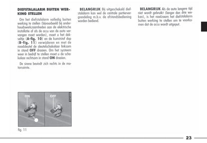 2003-2006 Alfa Romeo Spider Bedienungsanleitung | Niederländisch