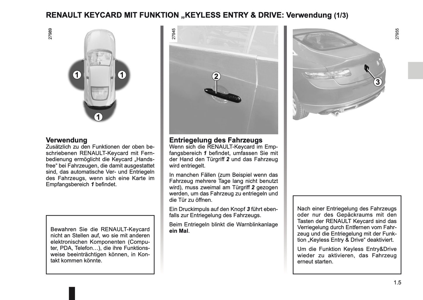 2012-2013 Renault Laguna Coupé Owner's Manual | German