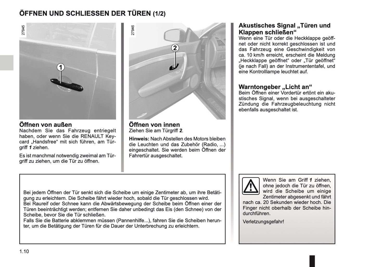 2012-2013 Renault Laguna Coupé Owner's Manual | German