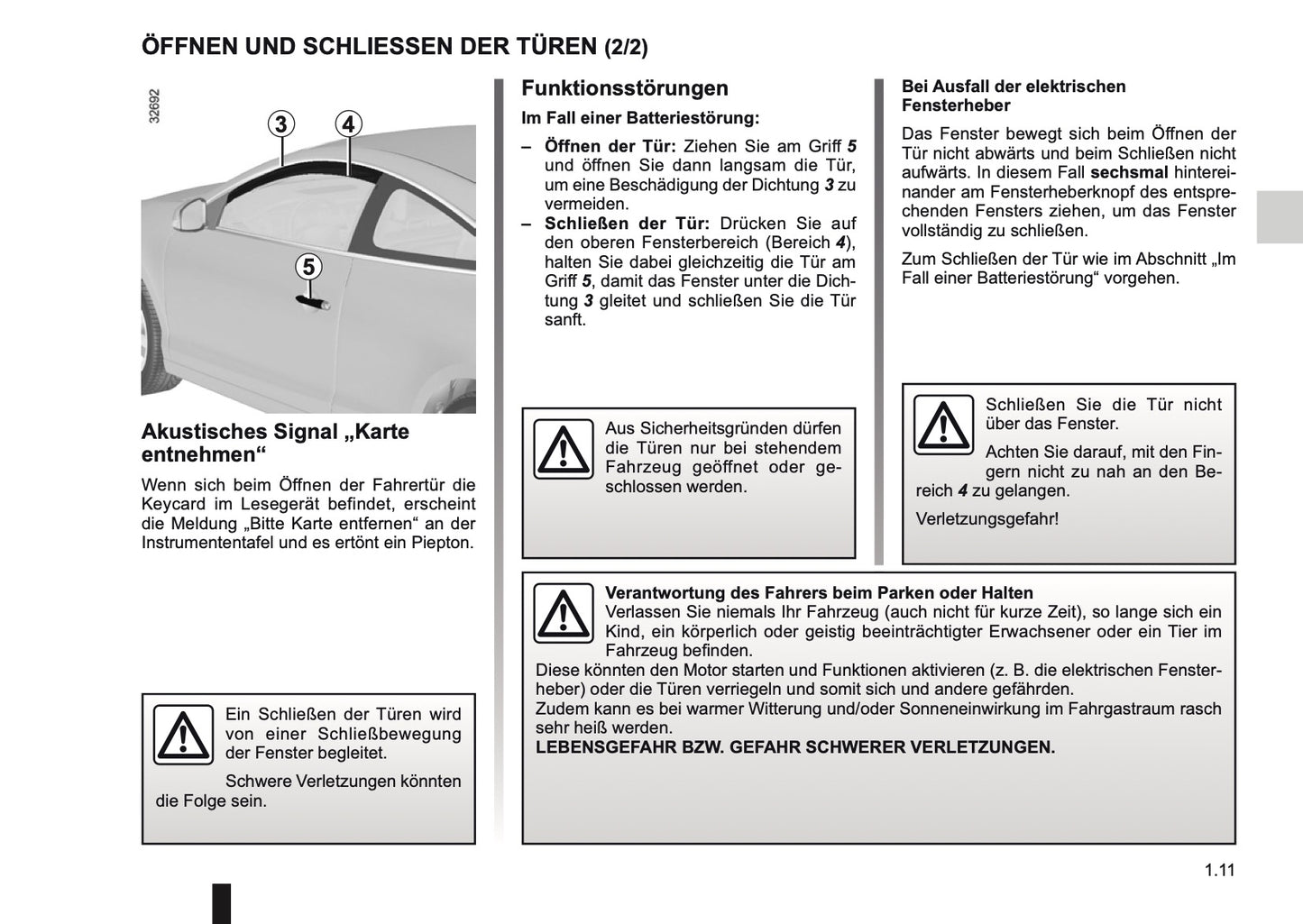 2012-2013 Renault Laguna Coupé Owner's Manual | German