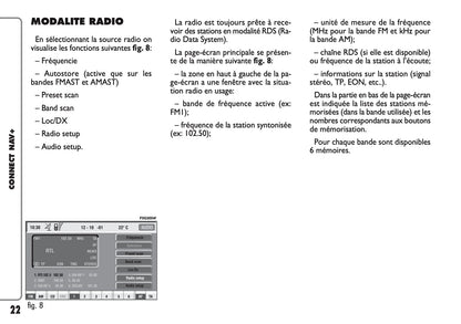 Fiat Panda CONNECT Nav+ Guide d'utilisation 2005 - 2006