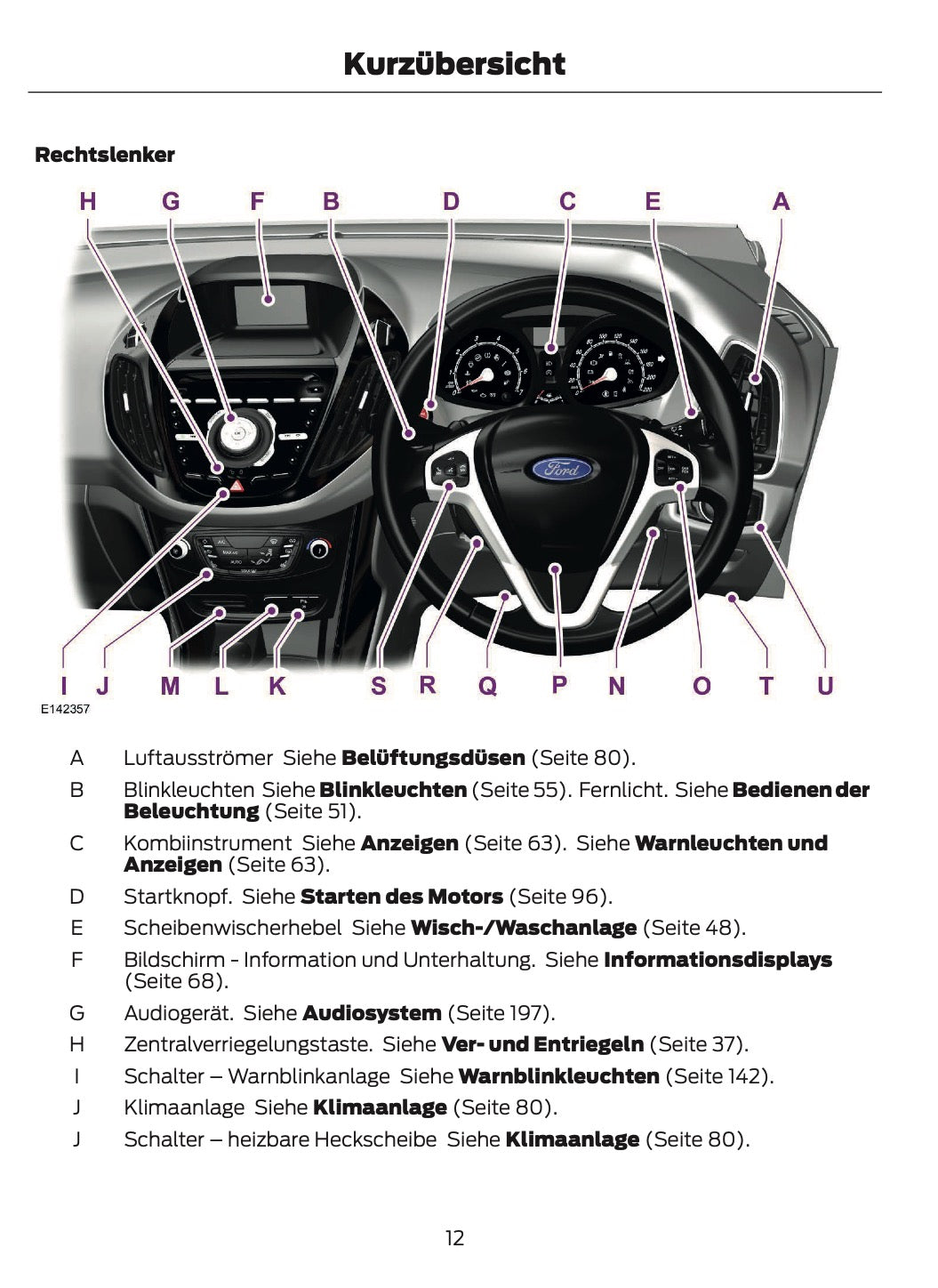 2012-2014 Ford B-Max Manuel du propriétaire | Allemand